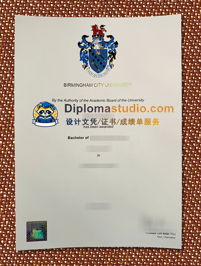 伯明翰城市大学学位证书, Birmingham City University Degree