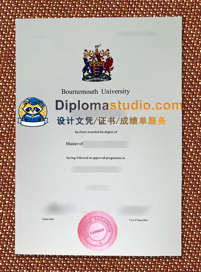 伯恩茅斯大学学位证书, Bournemouth University Degree