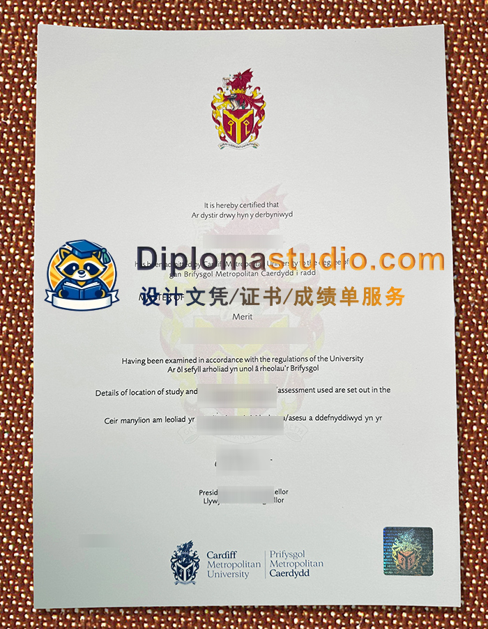 卡迪夫城市大学学位证书, Cardiff Metropolitan University Degree