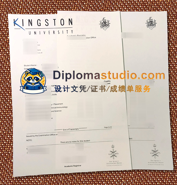 金斯顿大学成绩单, Kingston University Transcript