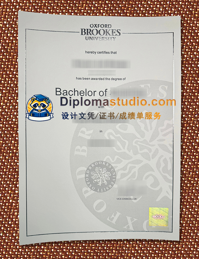 牛津布鲁克斯大学学位证书, Oxford Brookes University Degree Certificate
