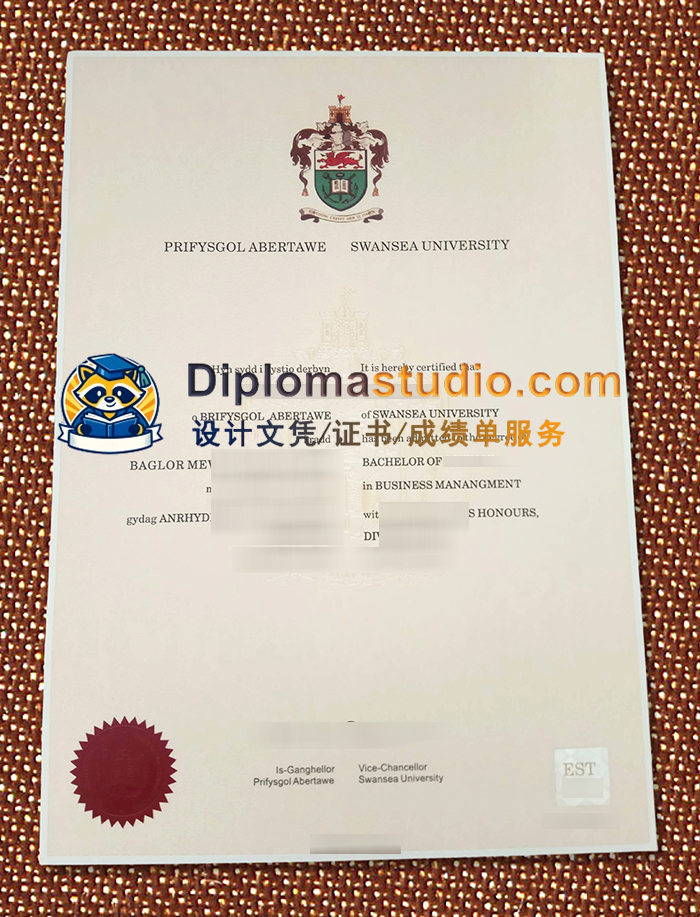 斯旺西大学学位证书, Swansea University Degree Certificate