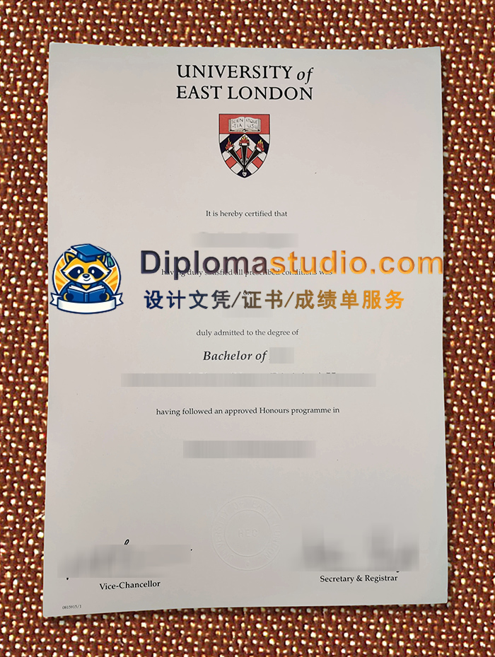 东伦敦大学学位证书, University of East London Degree
