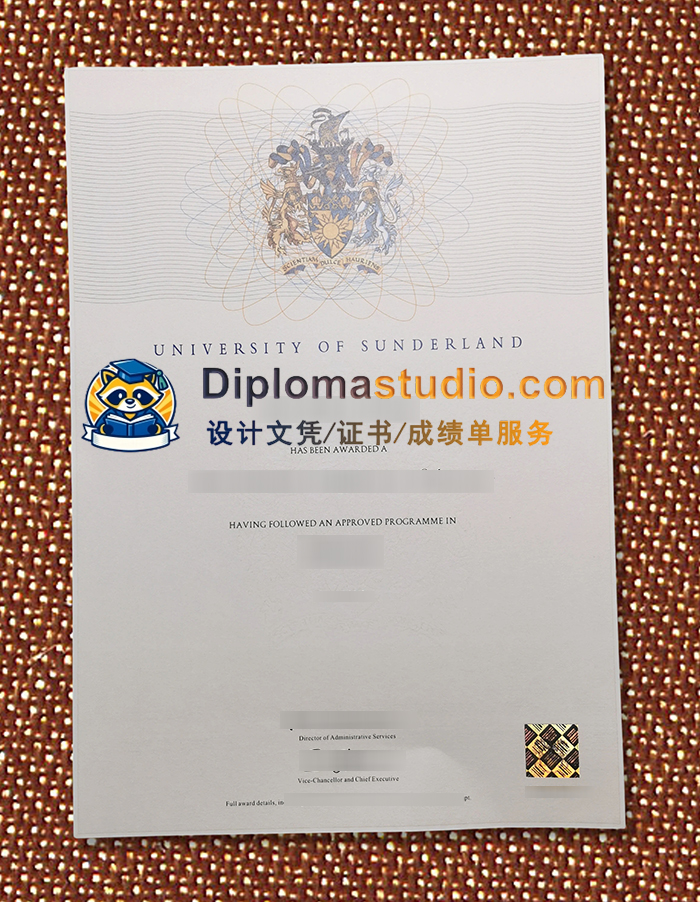 桑德兰大学学位证书, University of Sunderland Degree Certificate
