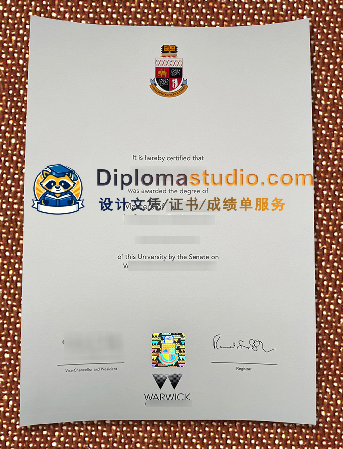 华威大学学位证书, University of Warwick Degree